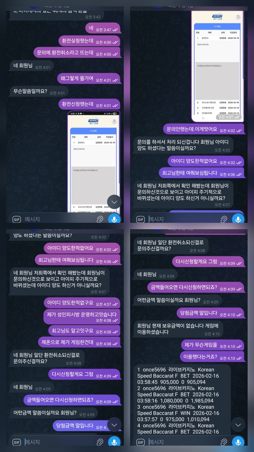 뉴스카지노 151만원 먹튀(1)