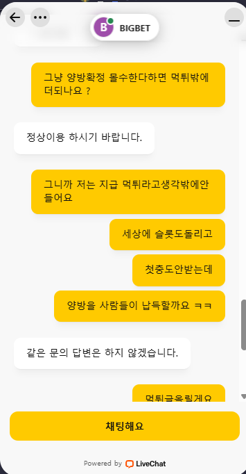 빅벳 450만 먹튀(4)