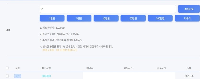 베픽 홍보 "윈데이" 공지에도 없는 규정으로 30만원 몰수당함(2)