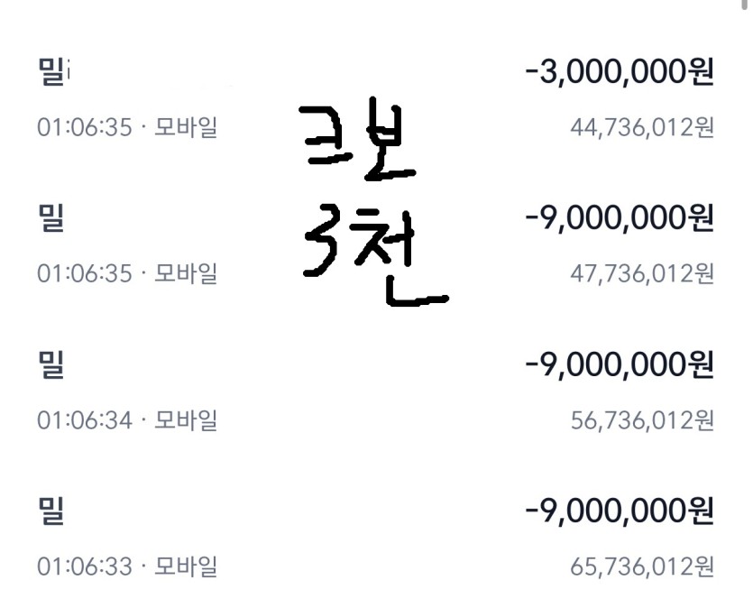 크보에서 얘기하는 양방 의심내역(3)