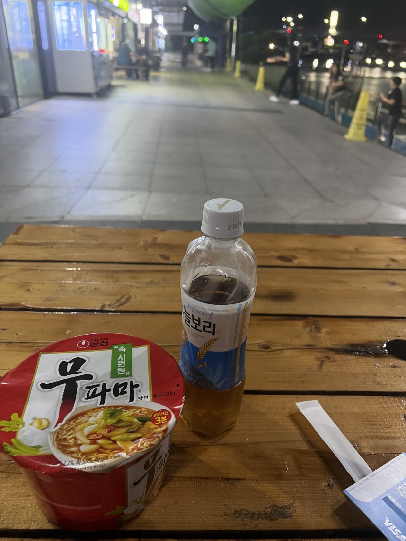 휴게소서 혼자 라면 묵습니디(0)