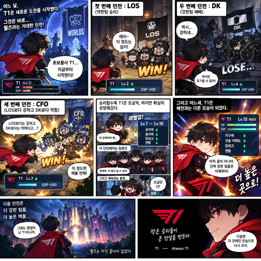 T1의 월즈는 계속된다!! (월즈만화)(0)