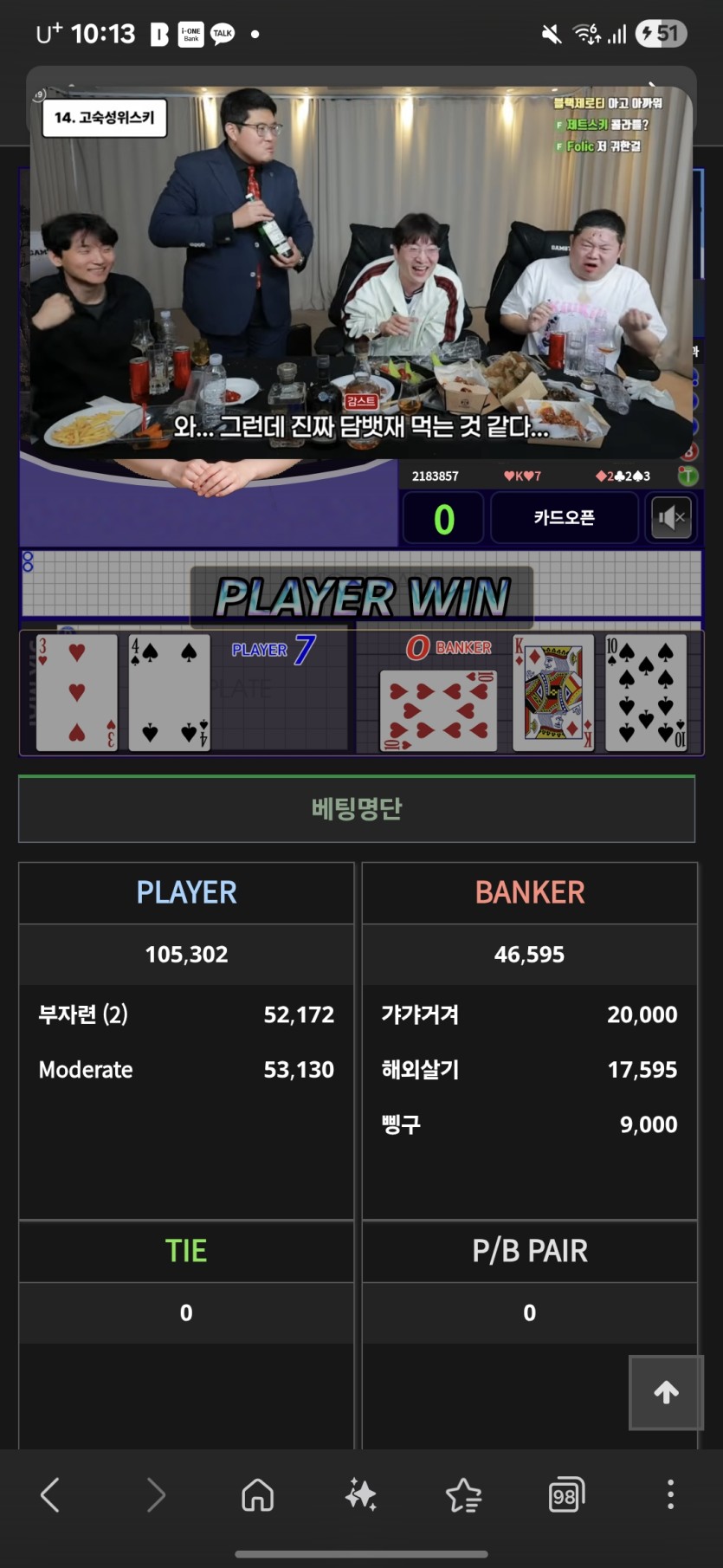 투싸햄 핑돈 풀린기념 5만 반납깡 사후인증(0)