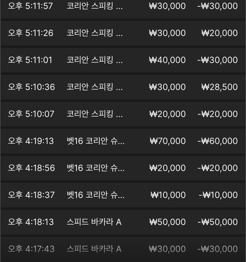 일본여행부터해서 8일째 출금 0회..(0)