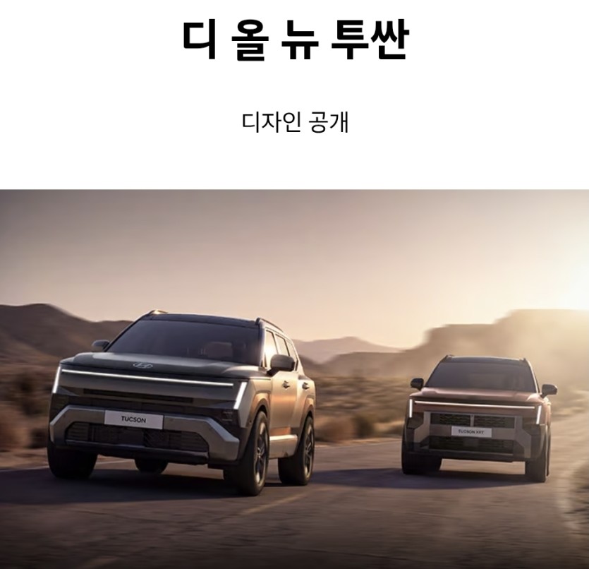 신형 투싼 공개했네요(0)