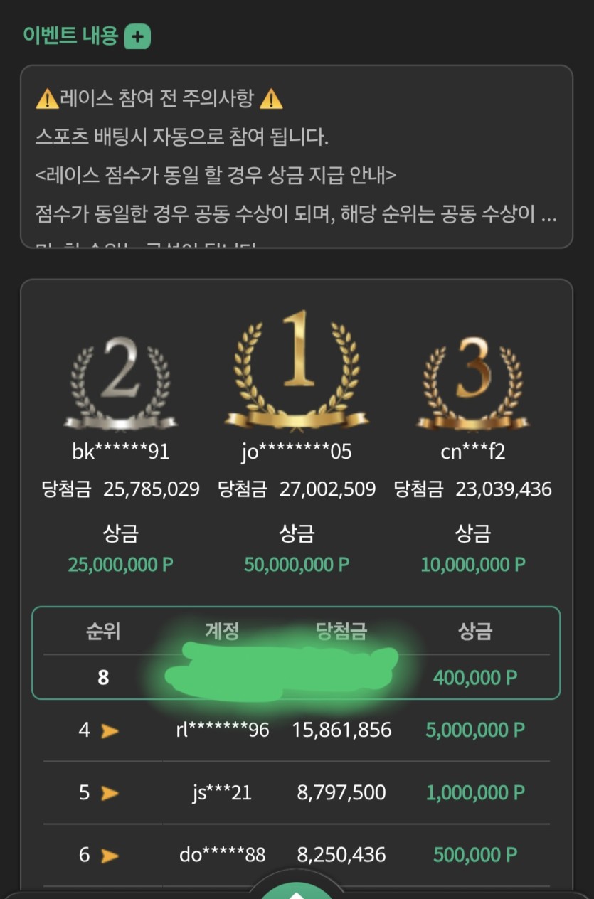 전 토너먼트 사냥꾼입니다(0)
