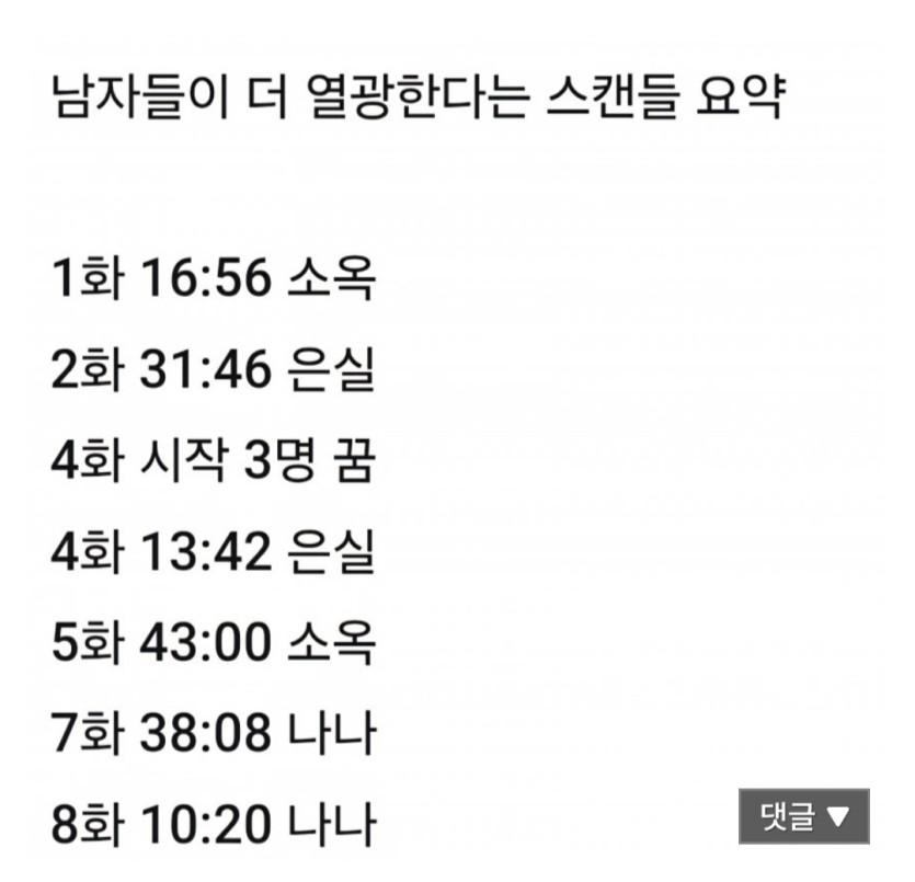 스캔들 액기스 입니다(0)