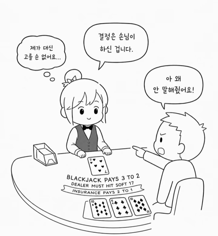 현직 딜러의 블랙잭 만화(2)