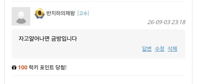 럭매기 왔네요 ㅅㅅ(0)