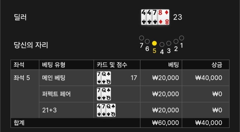 다시 블랙잭하면 사람이 아닙니다(3)