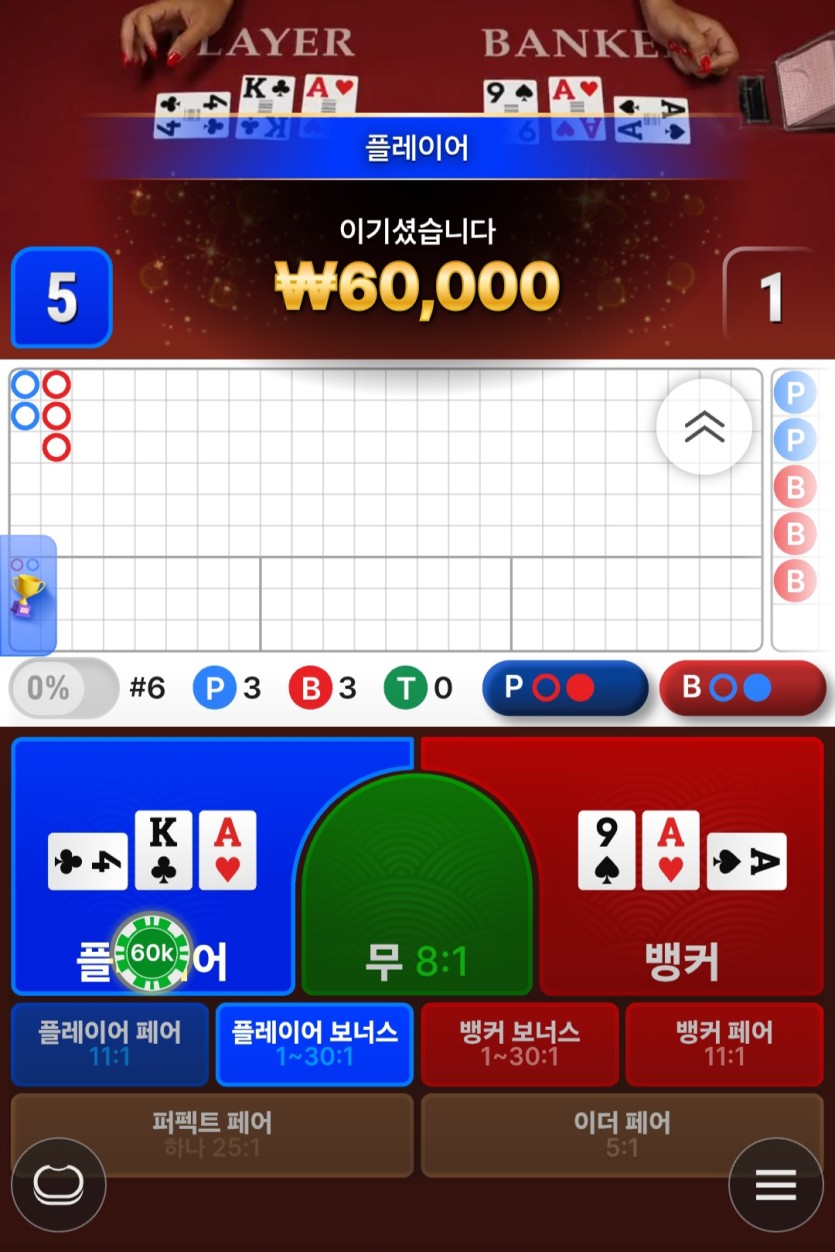 zeka님 바카라대승 기념 3만릴 사후인증♡(0)