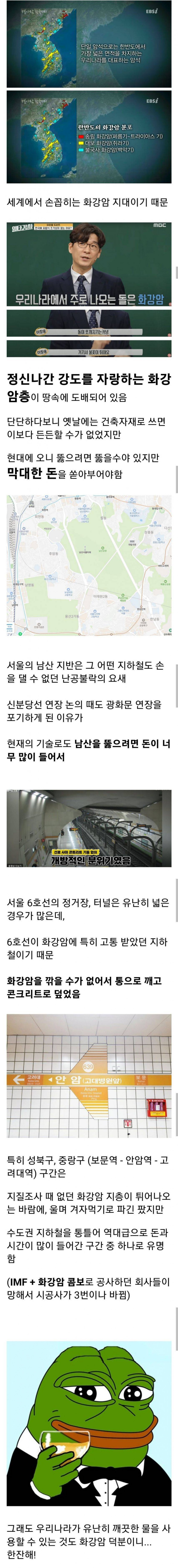 한국이 땅 뚫기 힘든이유(0)