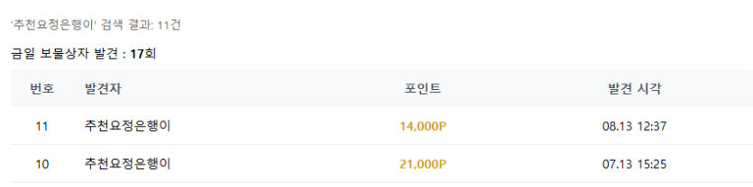 보물상자 한달에 한번 받는거맞죠??(0)