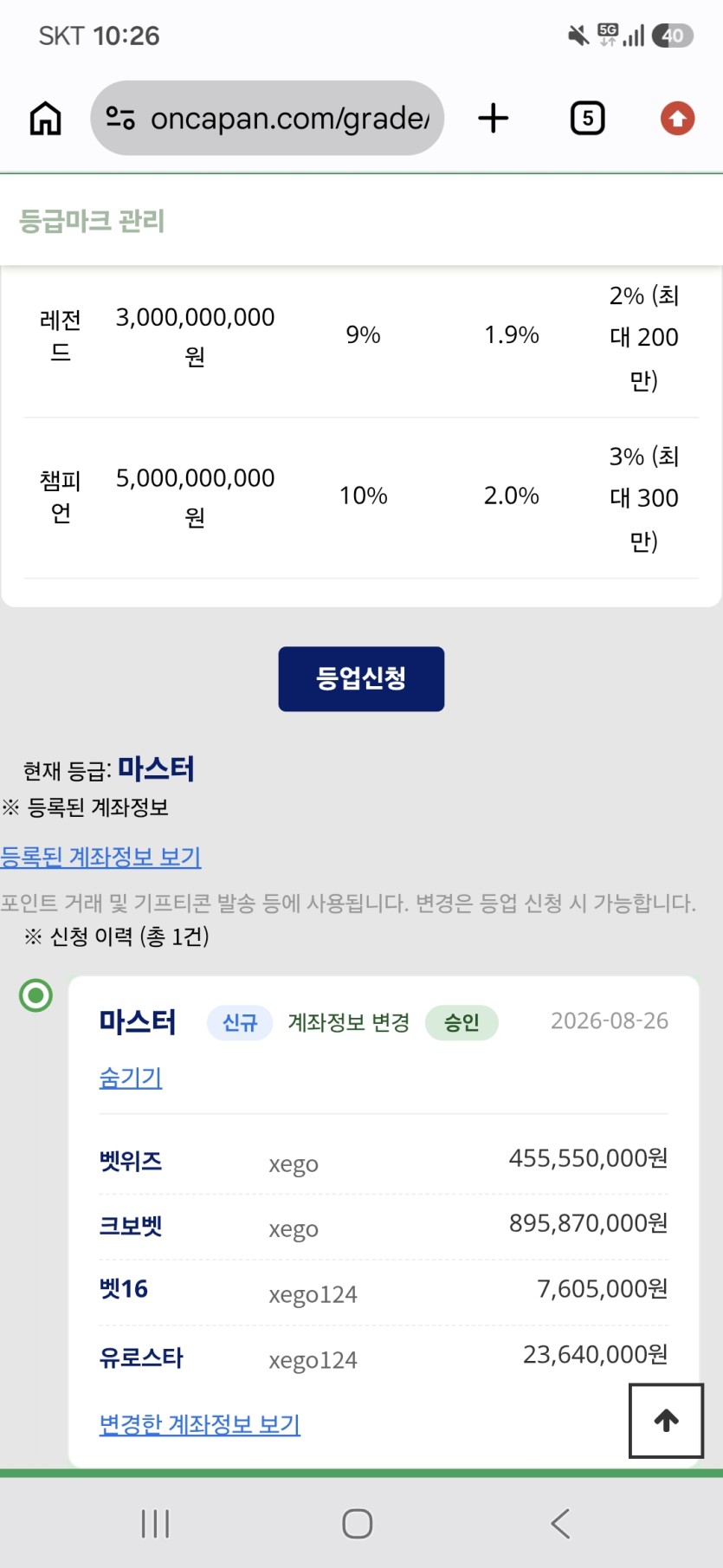 등급 나왔네요!!(0)