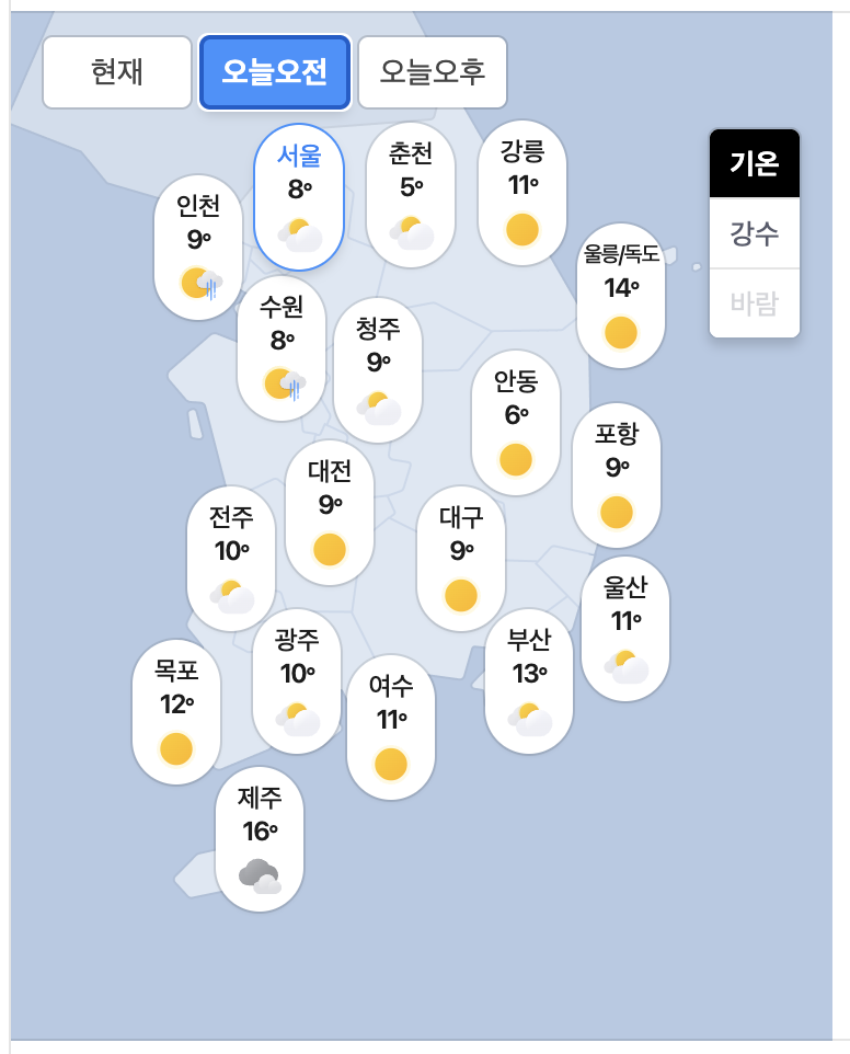 10.30.금 오늘의 날씨 ^..^(0)