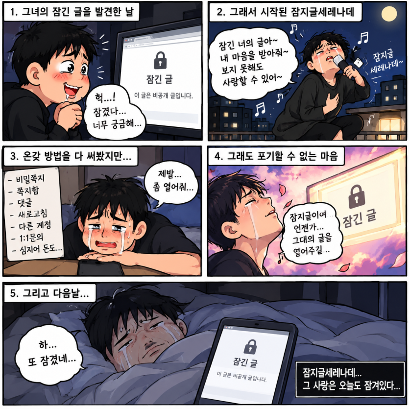 잠지글 기준이 넘 낮구만요(0)