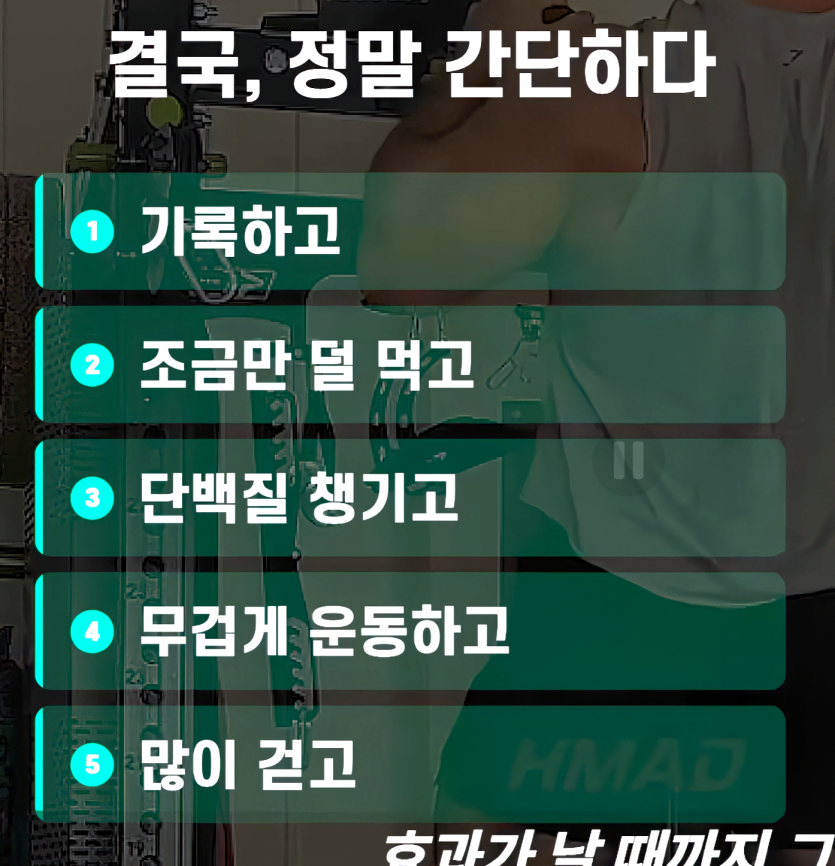 운동 다이어트는 간단합니다(0)