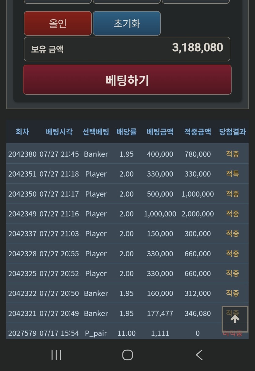 중승한번 안오나(0)