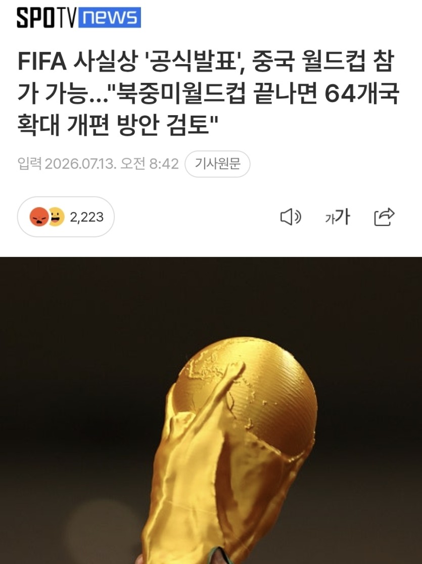 월드컵 예선 왜하나요?(0)