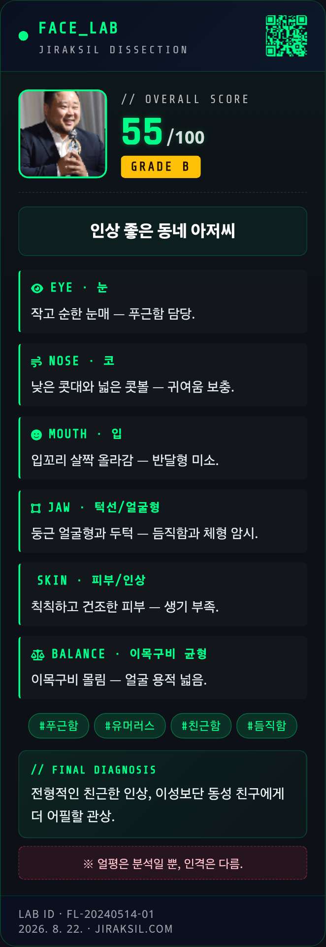 이거 송영길 유해진도 50점대네요(1)