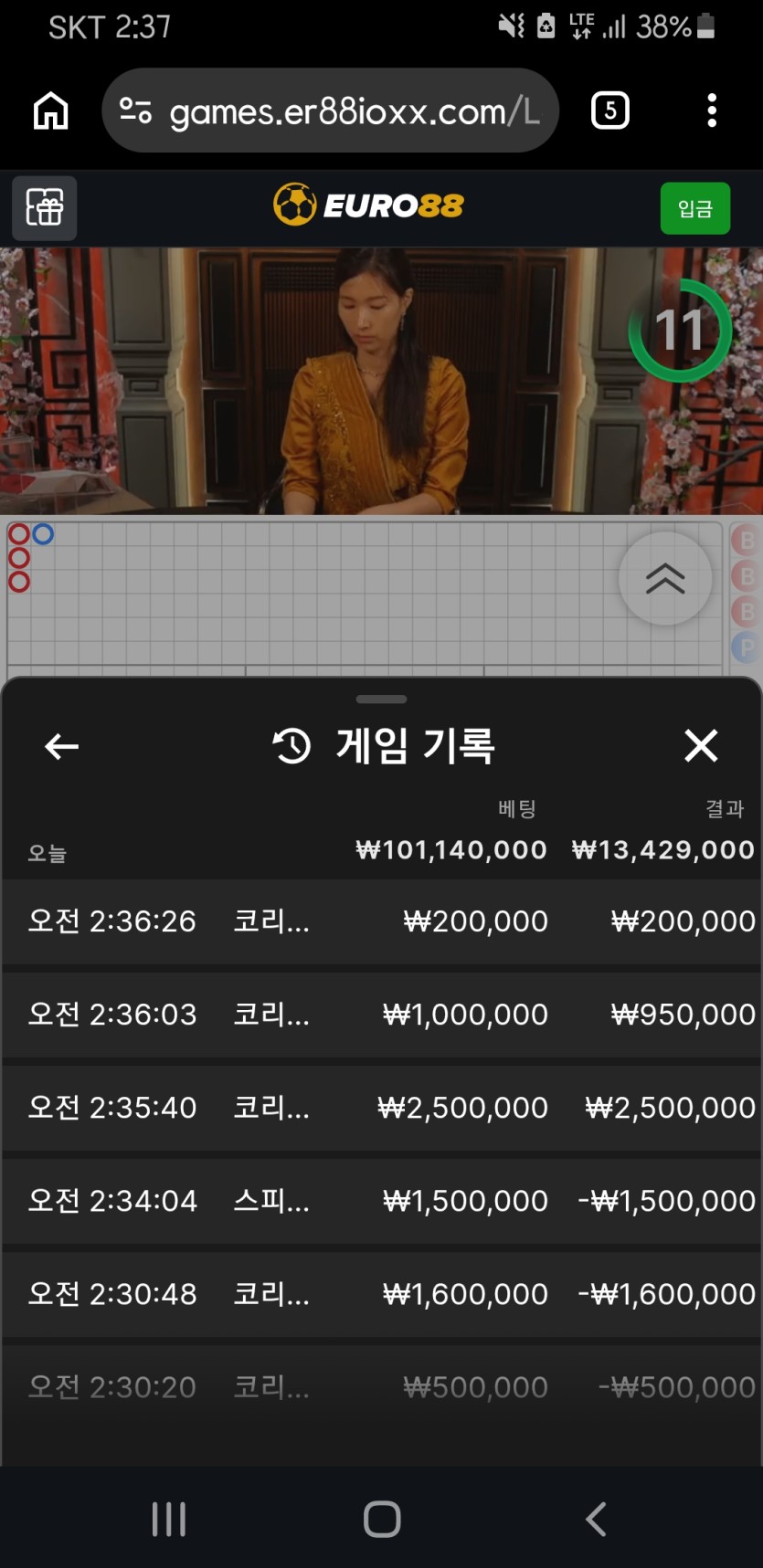 입금겜 거하게 먹고왔습니다(0)