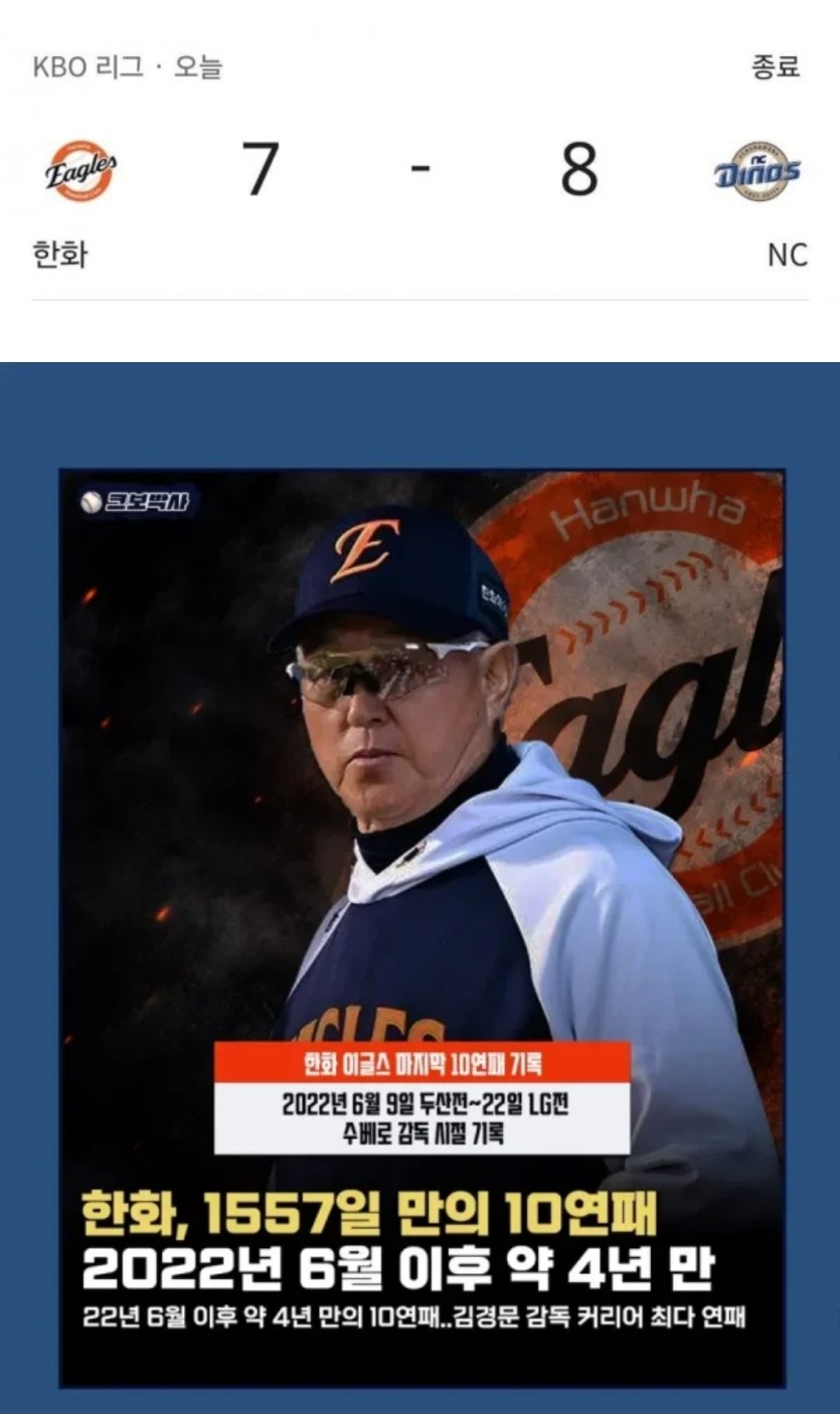 한화 10연패(0)