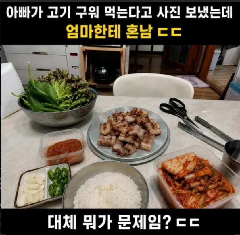 아빠의 고기 사진(0)