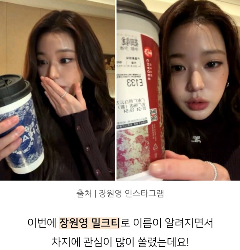 밀크티계의 평양냉면이라는  장원영 밀크티(0)