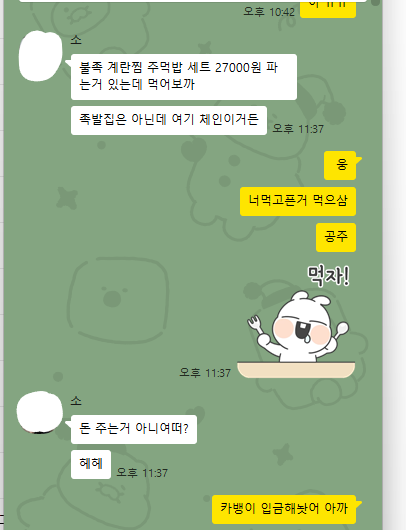 집에서도 카톡으로 대화영(0)