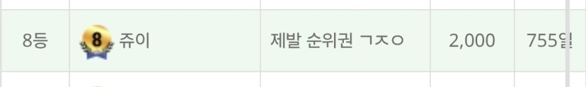 오출완 8등 나이따 ㅅㅅㅅㅅㅅㅅㅅㅅ(0)