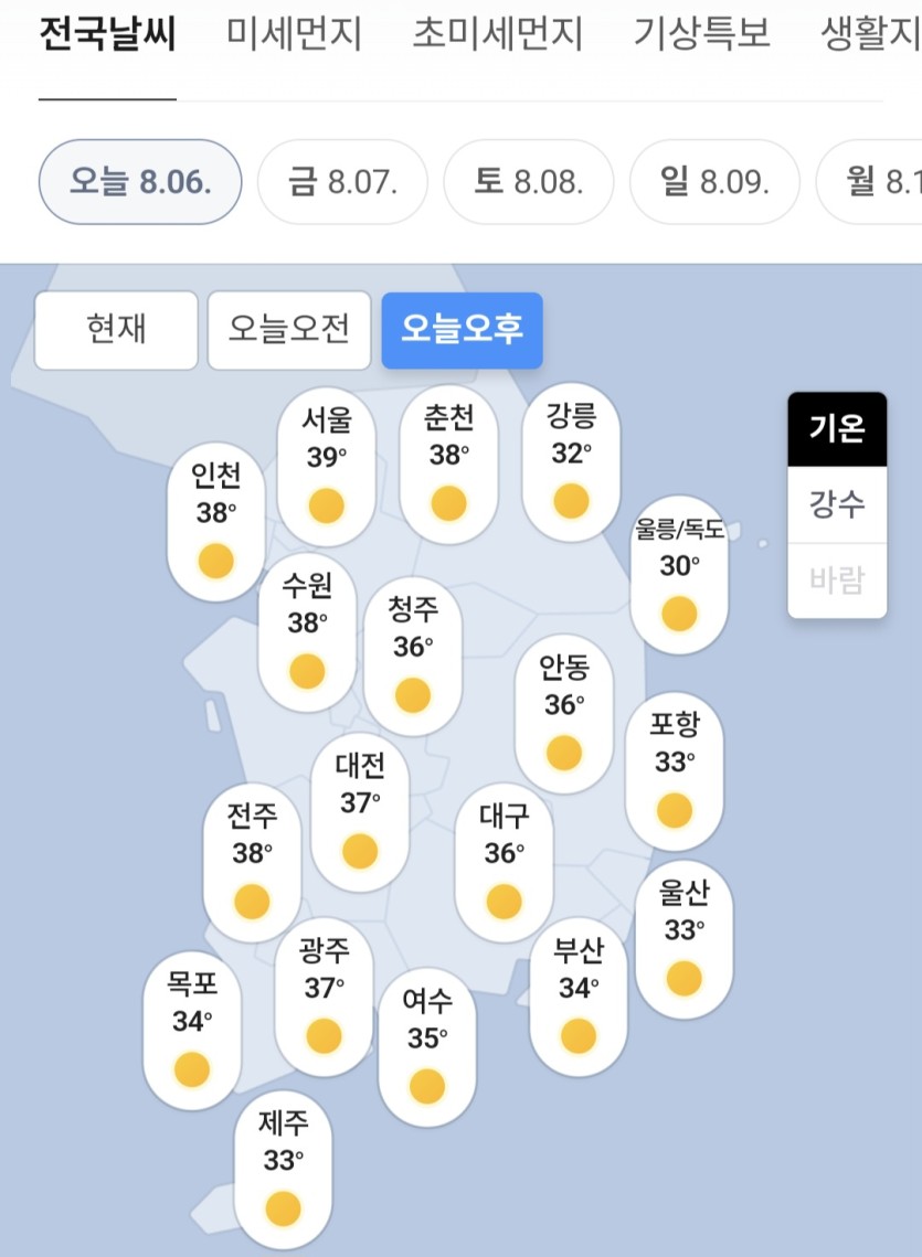 오늘의 날씨(0)