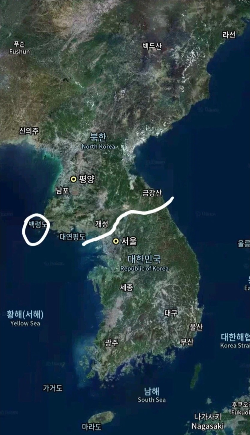 알고보면 의외인 백령도 위치(0)