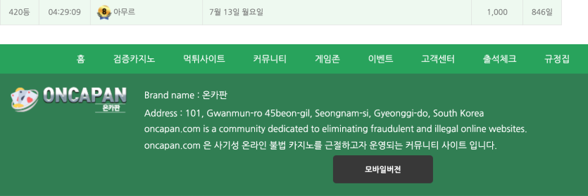 420등(0)