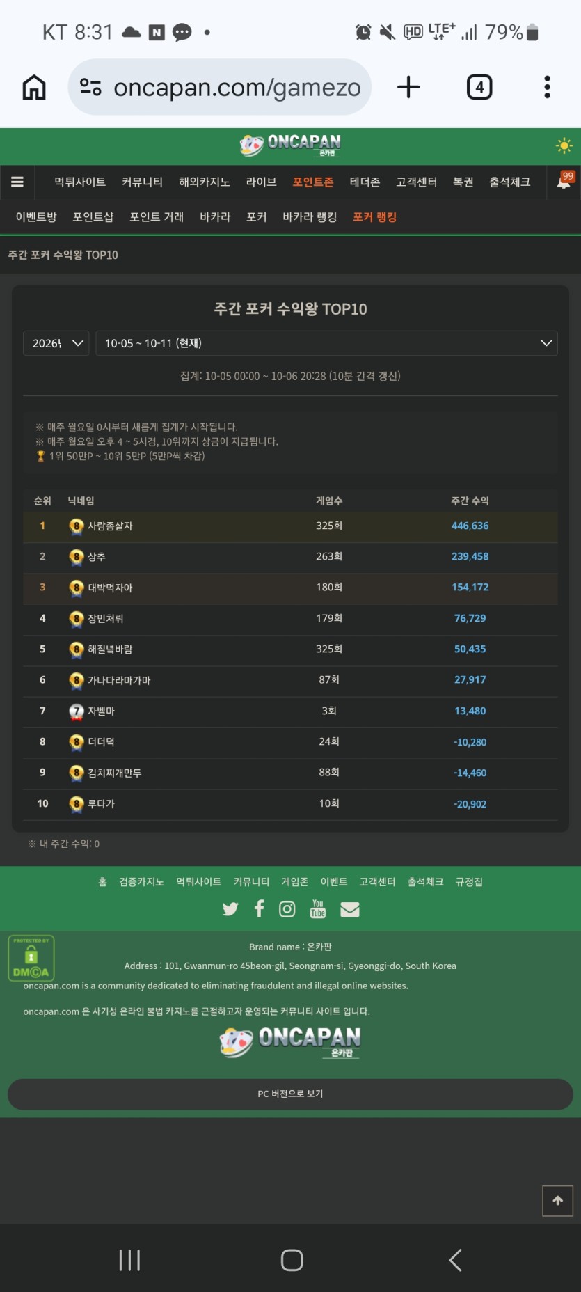 @쥬3육 포커탈퇴 인증@@@(0)