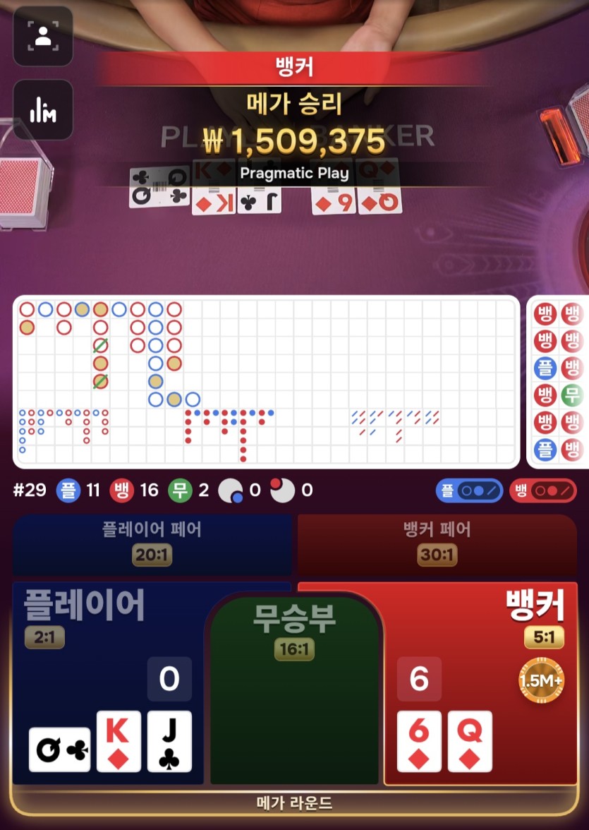 바카라 기분 좋을떄(0)