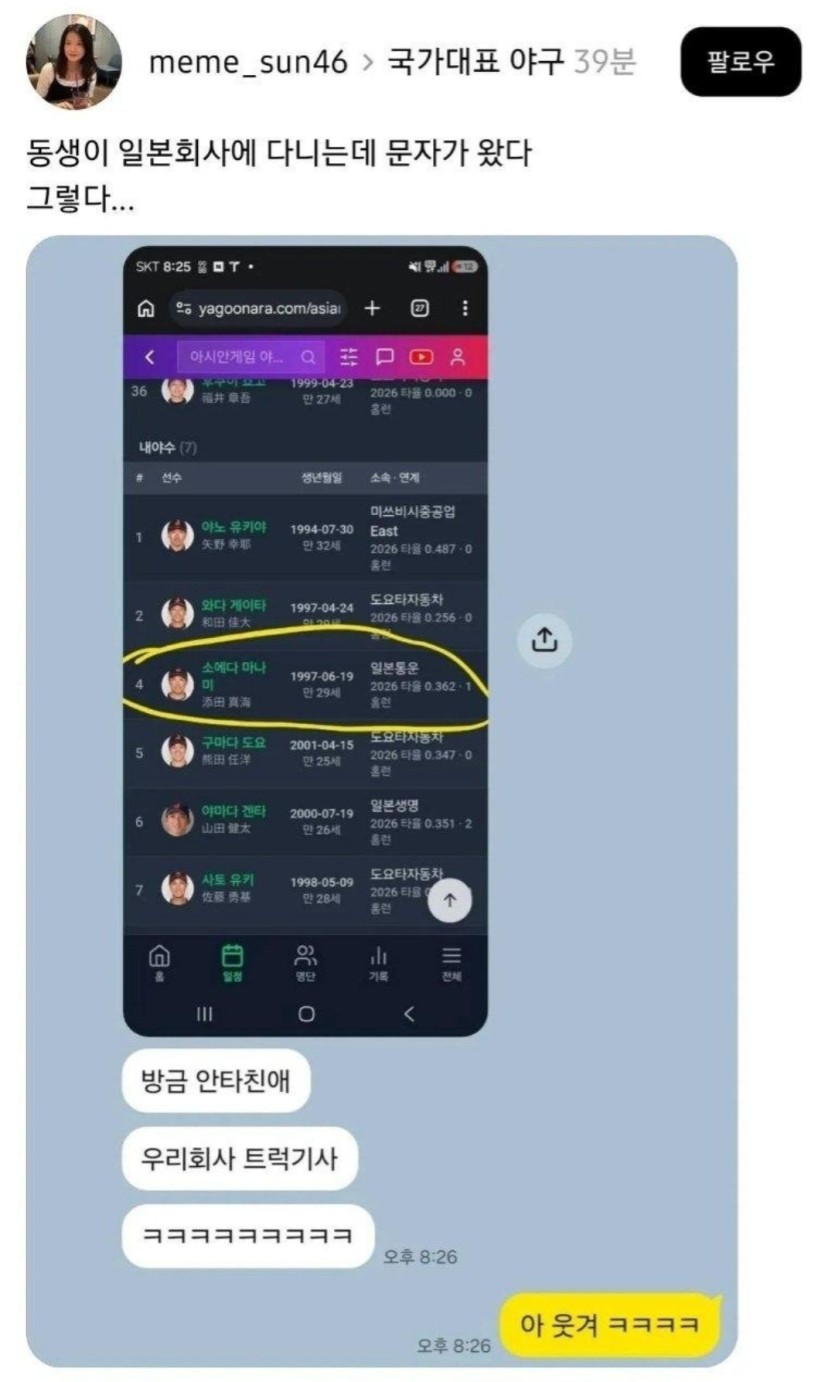 일본야구 국대 정체(0)