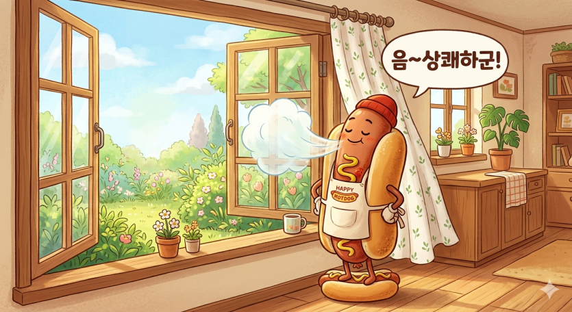 환기 좀 시킬께요(0)