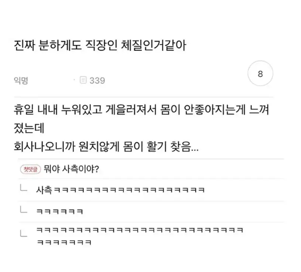 진짜 분하게도 직장인 체질인거 같아.jpg(0)