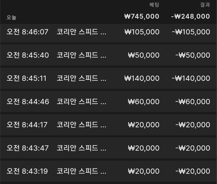 7연패 아프다(0)