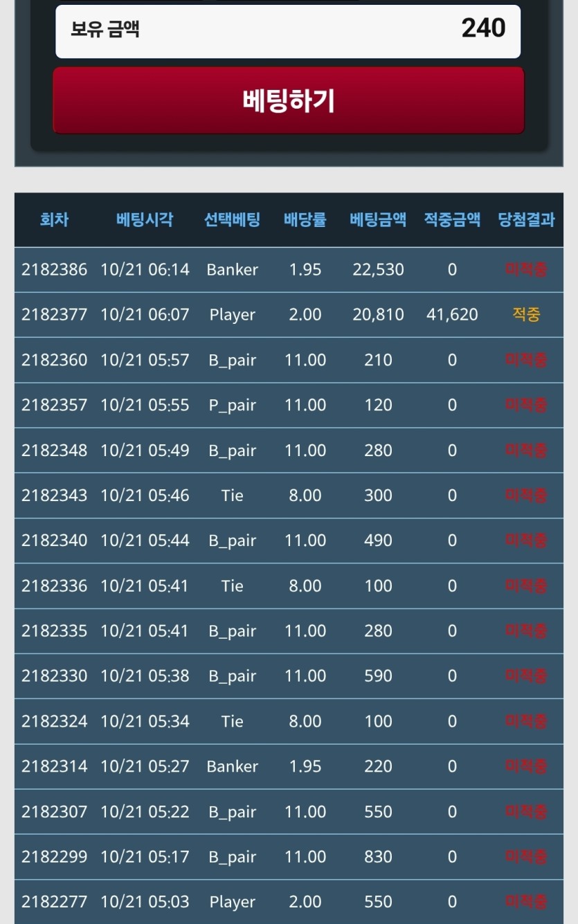 승률 처참하네요(0)