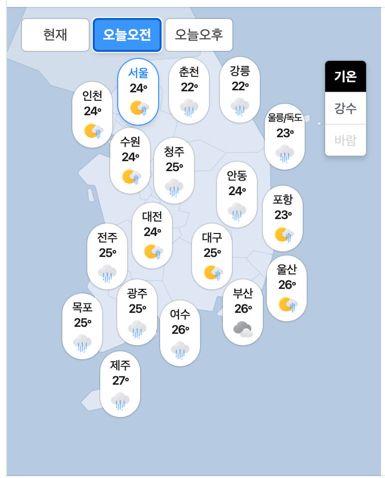 07.19. 오늘의 날씨!(0)