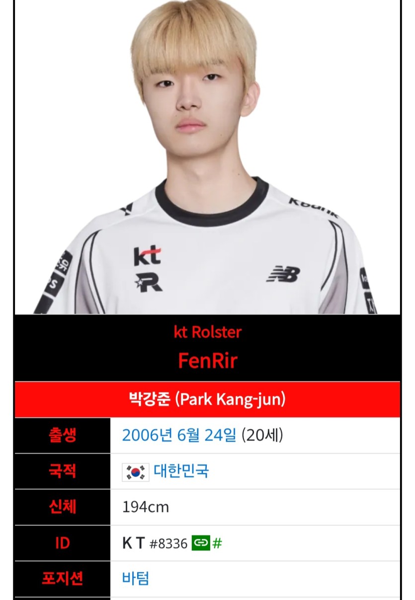 지금 KT 1군 콜업된 펜리르(0)