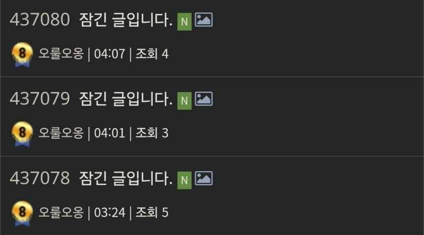 후기쓰면 잠기나여?(0)