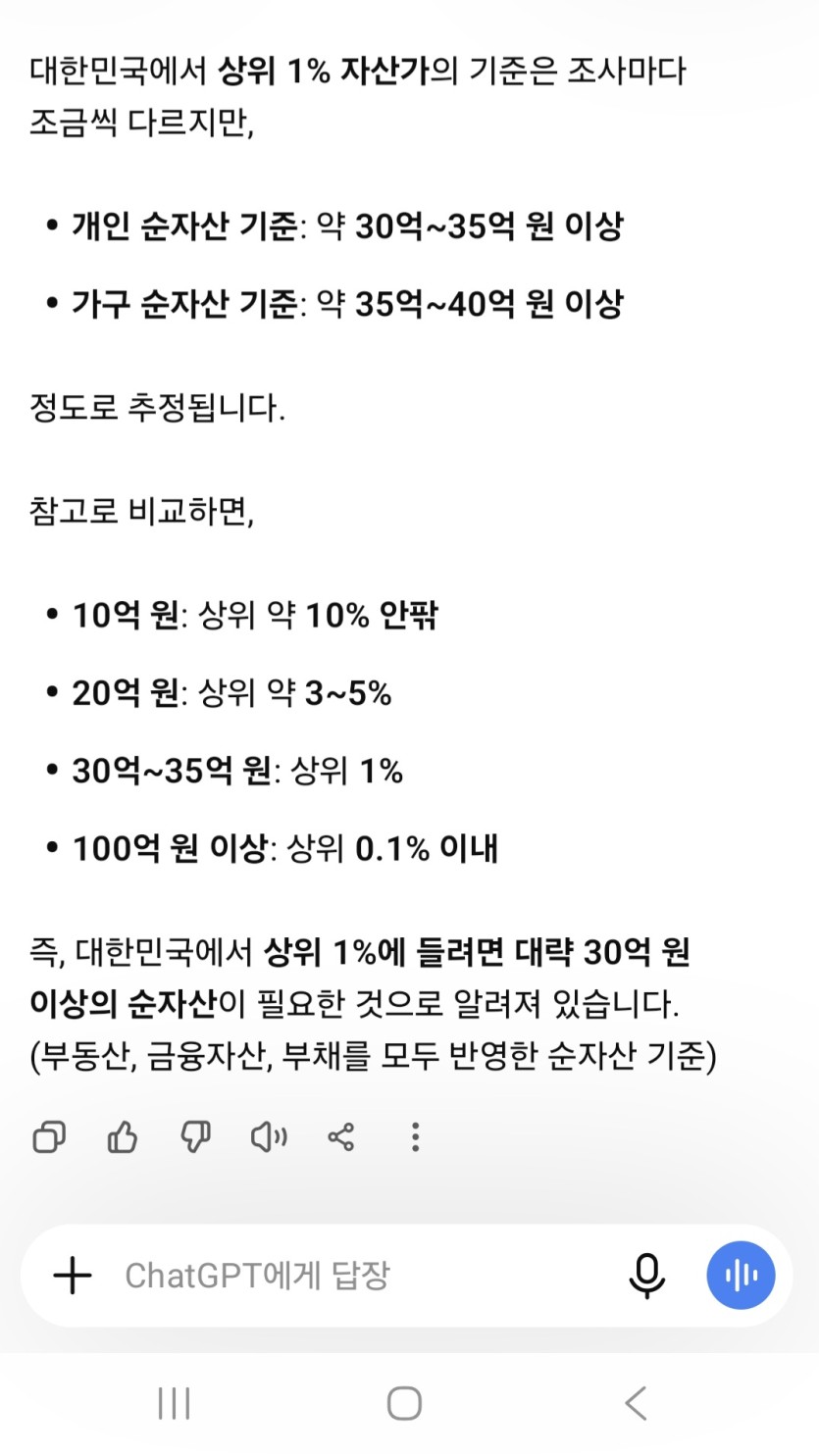 한국에 부자 많노.(0)