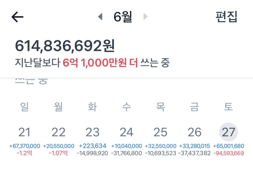 이번달 입출액(0)