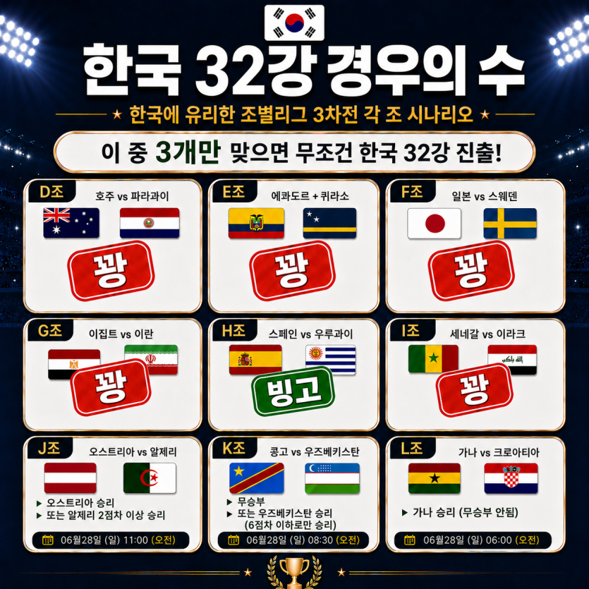 내일 월드컵 도파민 터지는법(0)