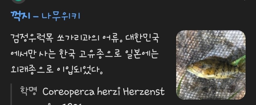 꺽지 우는 소리입니다....(0)
