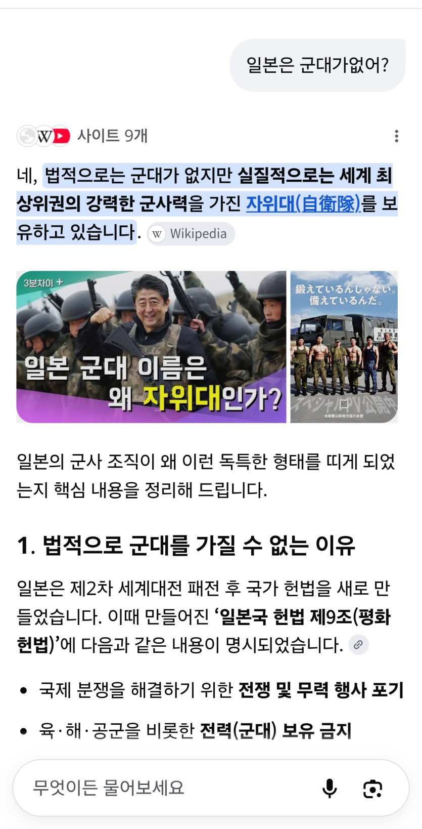 일본군대가없군요???(0)
