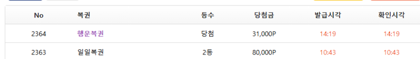 오늘 운빨 쥐기네여(0)