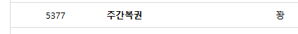 모닝 주보기 개꽝 호호(0)
